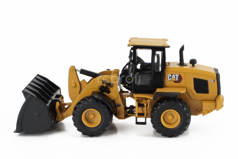Dm-models Caterpillar Cat938 Ruspa Gommata - Scraper Tractor Wheel Loader 1:50 Žlutá Černá