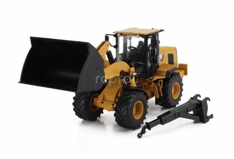 Dm-models Caterpillar Cat938 Ruspa Gommata - Scraper Tractor Wheel Loader 1:50 Žlutá Černá