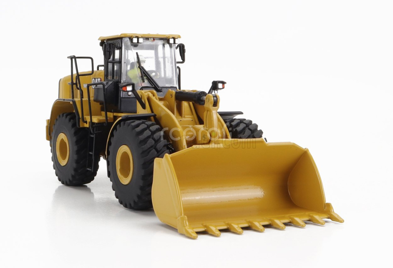 Dm-models Caterpillar Cat966gc Ruspa Gommata - Scraper Tractor Wheel Loader 1:50 Žlutá Černá