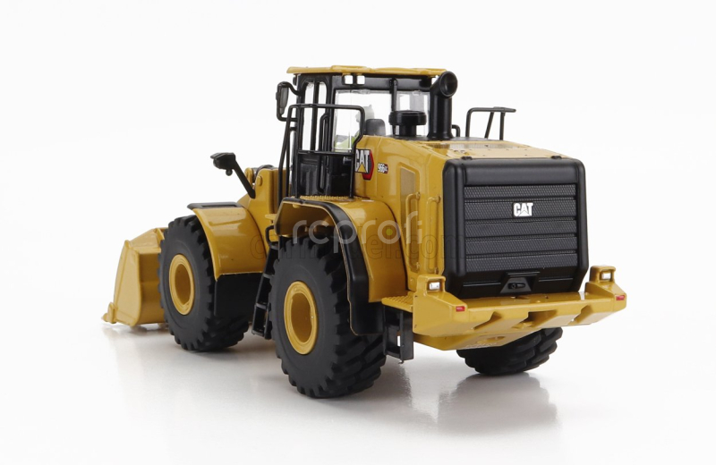 Dm-models Caterpillar Cat966gc Ruspa Gommata - Scraper Tractor Wheel Loader 1:50 Žlutá Černá