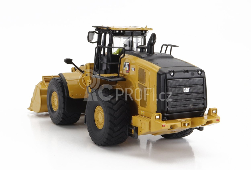 Dm-models Caterpillar Cat980 Ruspa Gommata - Scraper Tractor Wheel Loader 1:50 Žlutá Černá