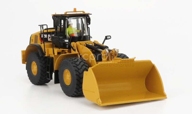 Dm-models Caterpillar Cat982m Ruspa Gommata - Scraper Tractor Wheel Loader 1:50 Žlutá Černá