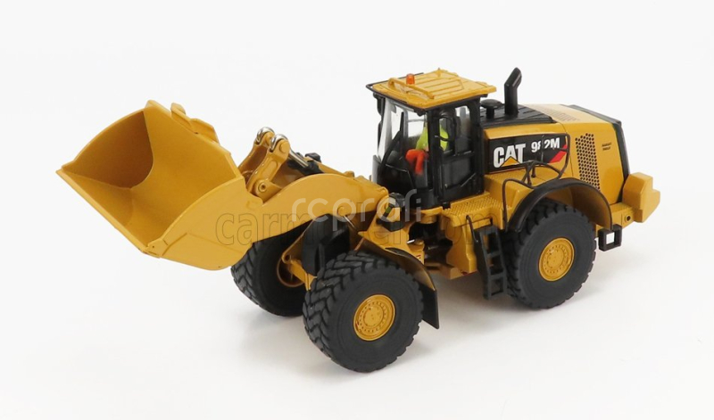 Dm-models Caterpillar Cat982m Ruspa Gommata - Scraper Tractor Wheel Loader 1:50 Žlutá Černá