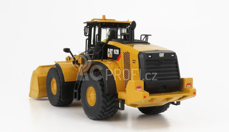 Dm-models Caterpillar Cat982m Ruspa Gommata - Scraper Tractor Wheel Loader 1:50 Žlutá Černá