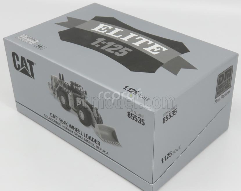 Dm-models Caterpillar Cat994k Ruspa Gommata - Scraper Tractor Wheel Loader 1:125 Žlutá Černá