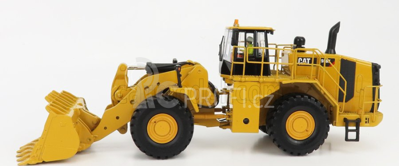 Dm-models Caterpillar Cat994k Ruspa Gommata - Scraper Tractor Wheel Loader 1:50 Žlutá Černá