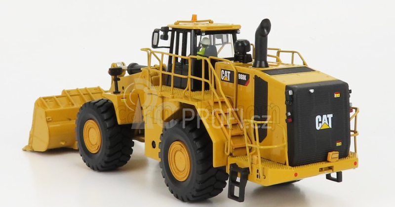 Dm-models Caterpillar Cat994k Ruspa Gommata - Scraper Tractor Wheel Loader 1:50 Žlutá Černá