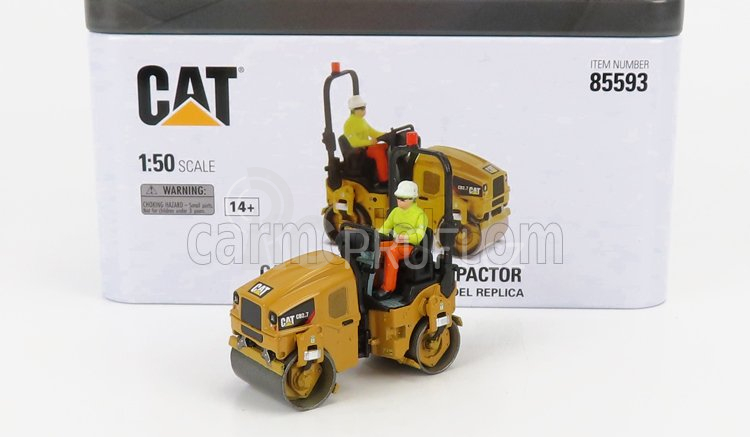 Dm-models Caterpillar Catcb2.7 Silniční válec 1:50, žlutá
