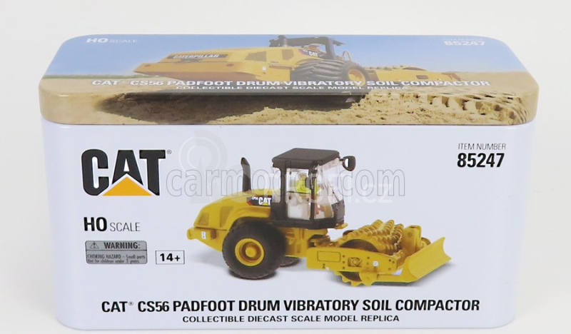 Dm-models Caterpillar Catcs56 Silniční válec 1:87, žlutá