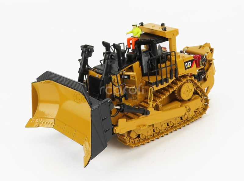 Dm-models Caterpillar Catd10t2 Ruspa Cingolata - Scraper Track Type Tractor 1:50 Žlutá Černá