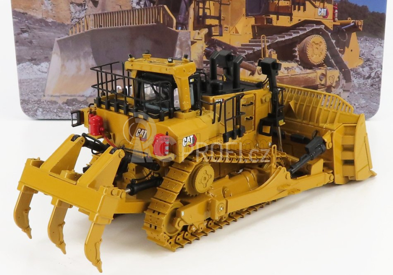 Dm-models Caterpillar Catd11 Dozer Ruspa Cingolata - Scraper Type Tractor 1:50 Žlutá Černá