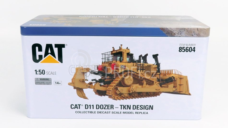 Dm-models Caterpillar Catd11 Dozer Ruspa Cingolata - Scraper Type Tractor 1:50 Žlutá Černá