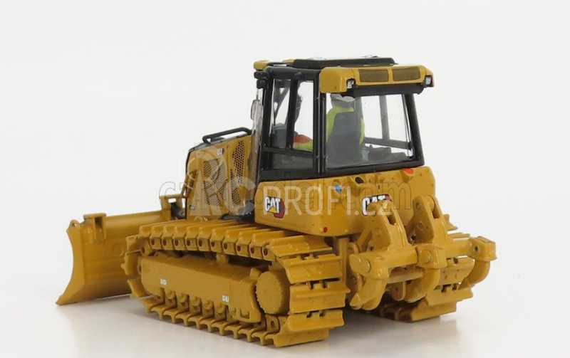 Dm-models Caterpillar Catd3 Dozer Ruspa Cingolata - Scraper Type Tractor 1:50 Žlutá Černá