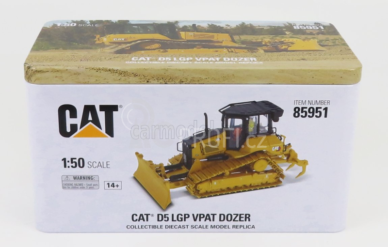 Dm-models Caterpillar Catd5 Lgp Vpat Pásový dozer 1:50, žlutá