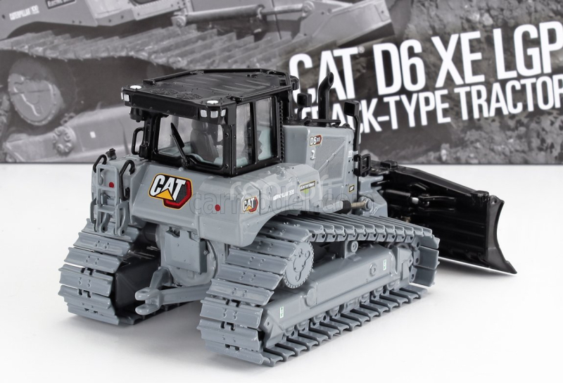 Dm-models Caterpillar Catd6 Xe Lgp Ruspa Cingolata - Scraper Truck-type Tractor 1:50 Grey