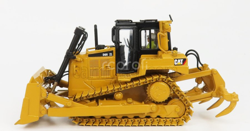Dm-models Caterpillar Catd6r Xl Track Dozer Ruspa Cingolata - Scraper Type Tractor 1:50 Žlutá Černá