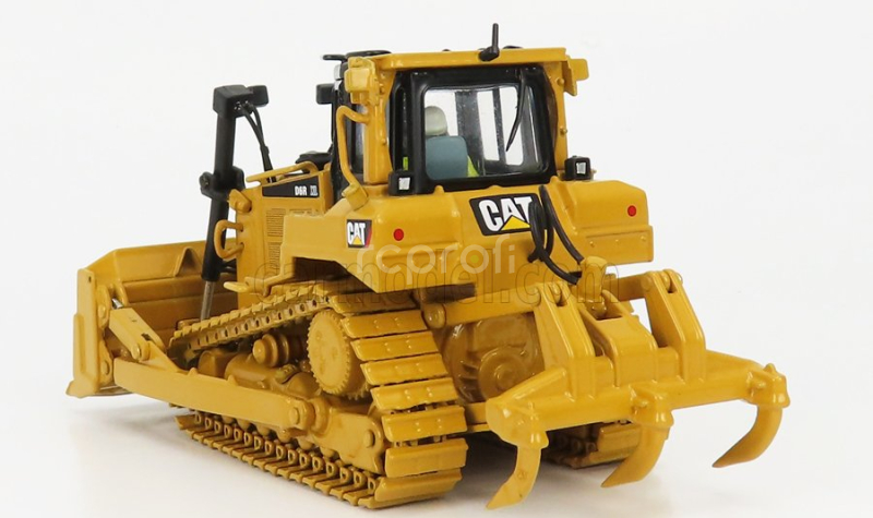 Dm-models Caterpillar Catd6r Xl Track Dozer Ruspa Cingolata - Scraper Type Tractor 1:50 Žlutá Černá