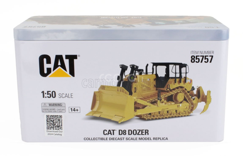 Dm-models Caterpillar Catd8 Ruspa Cingolata - Dozer Scraper Track Type Tractor 1:50 Žlutá Černá