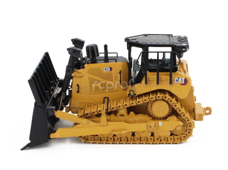 Dm-models Caterpillar Catd8 Ruspa Cingolata - Dozer Scraper Track Type Tractor - Waste Handler Configuration 1:50 Žlutá Černá