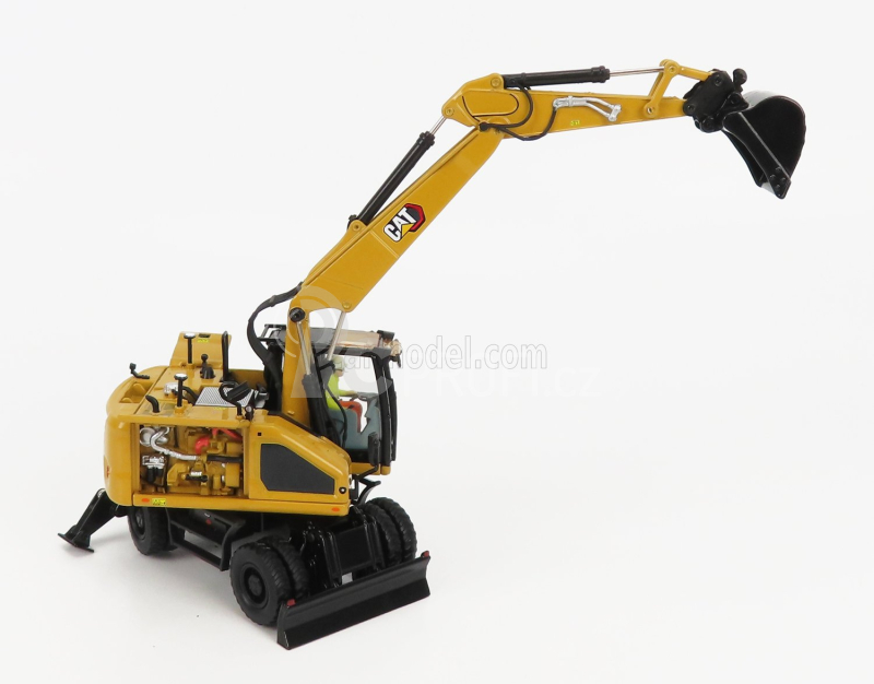 Dm-models Caterpillar Catm318 Kolový bagr 1:50, žlutá