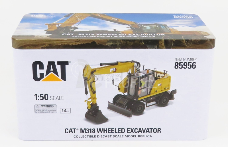 Dm-models Caterpillar Catm318 Kolový bagr 1:50, žlutá