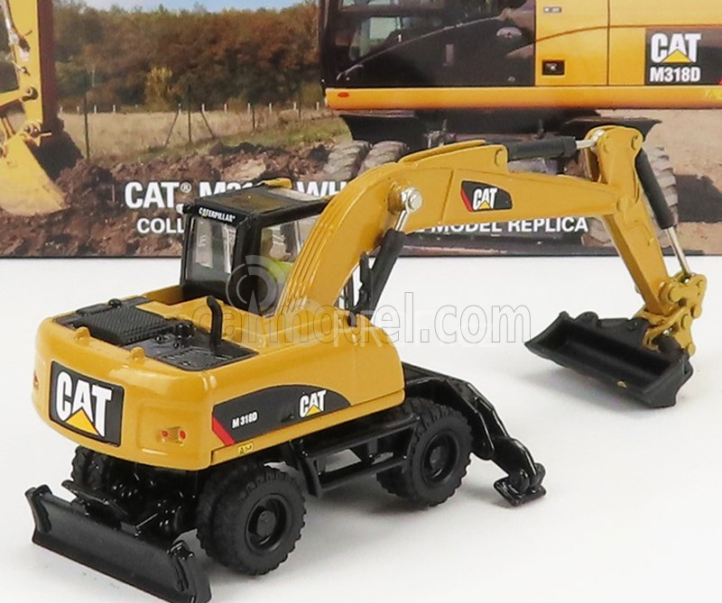 Dm-models Caterpillar Catm318d Kolový bagr 1:87, žlutá