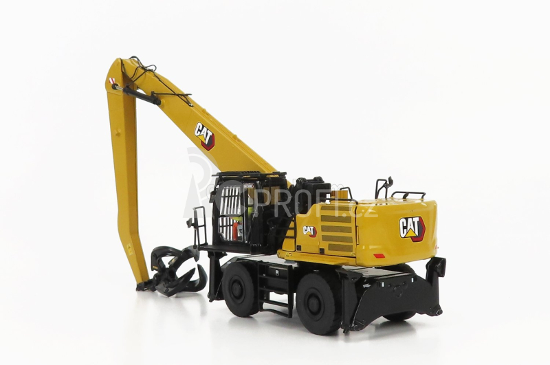 Dm-models Caterpillar Catmh3040 Kolový jeřáb s drapákem 1:50, žlutá