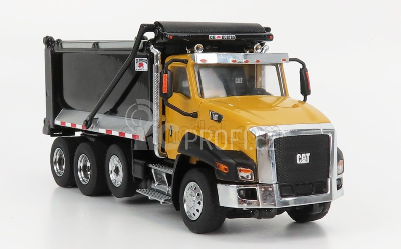 Dm-models Caterpillar Ct660 Cassone Ribaltabile 4-assi 2016 - Dump Truck 1:50 Žlutá Černá