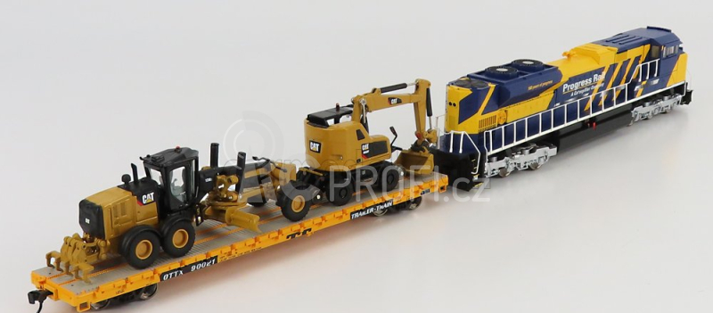 Dm-models Caterpillar Ho - Progress Rail Train Set 1:87, žlutá