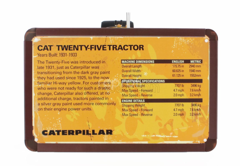 Dm-models Caterpillar Twenty Five Cingolato - Tractor 1:16 Žlutá