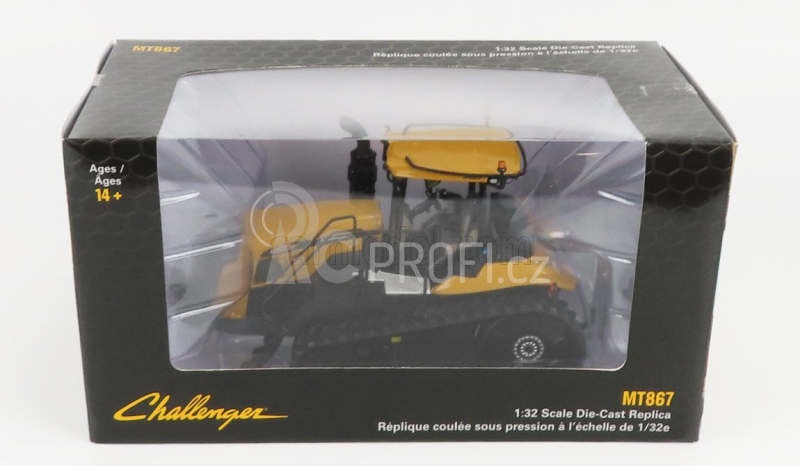 Dm-models Challenger Mt867 Tractor Cingolato 2020 1:32 Žlutá Černá