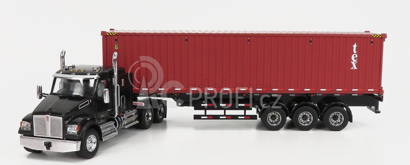 Dm-models Kenworth T880 Sbfa Truck Container 40 1990 1:50 Černá Hnědá