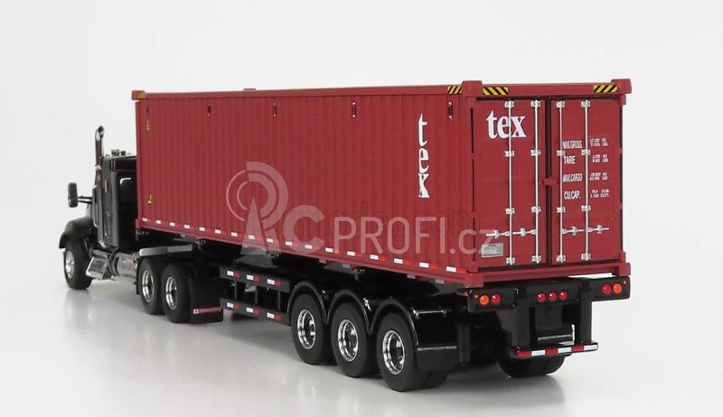 Dm-models Kenworth T880 Sbfa Truck Container 40 1990 1:50 Černá Hnědá