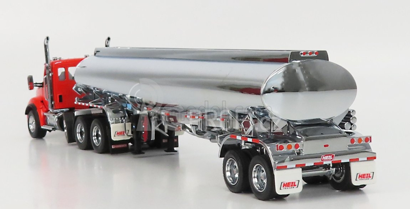 Dm-models Kenworth T880 Truck With Fd9300/dt-c4 Tanker Petroleum 1990 1:50 Červený Chrom