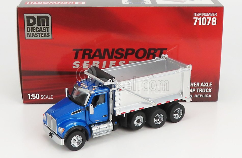 Dm-models Kenworth T880s Truck Cassone Ribaltabile 4-assi 1990 1:50 Blue