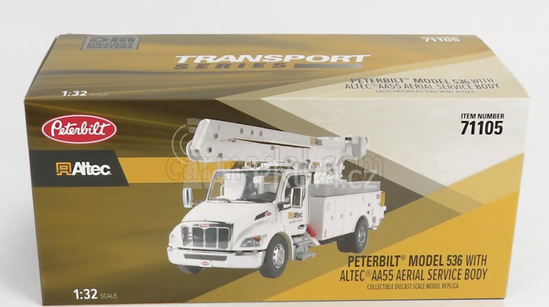 Dm-models Peterbilt 536 Truck Altec Aa55 jeřáb 2010 1:32, bílá