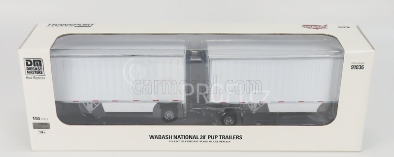 Dm-models Trailer Auto-articolato Wabash National 28' 1:50 Bílá