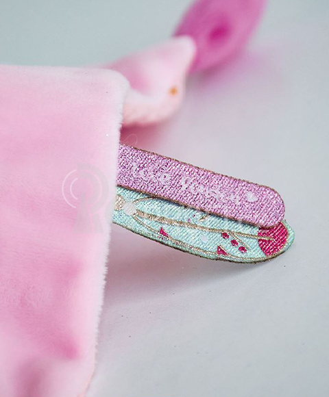 Doudou Dárková - plyšový usínáček růžová kočka 20 cm