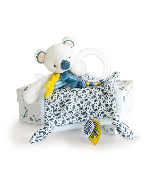 Doudou Dárková sada -  koala Yoca s chrastítkem 22 cm