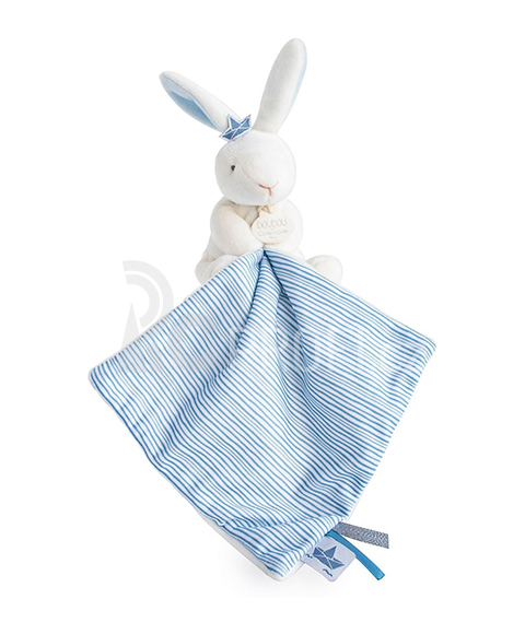 Doudou Dárková sada - králíček námořník s muchláčkem 10 cm