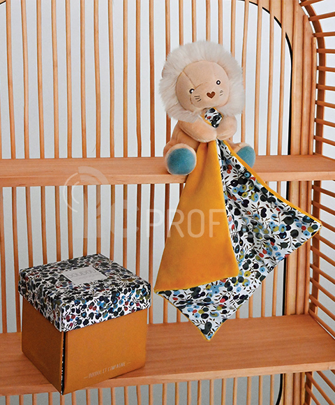 Doudou Dárková sada - lvíček s dečkou 12 cm
