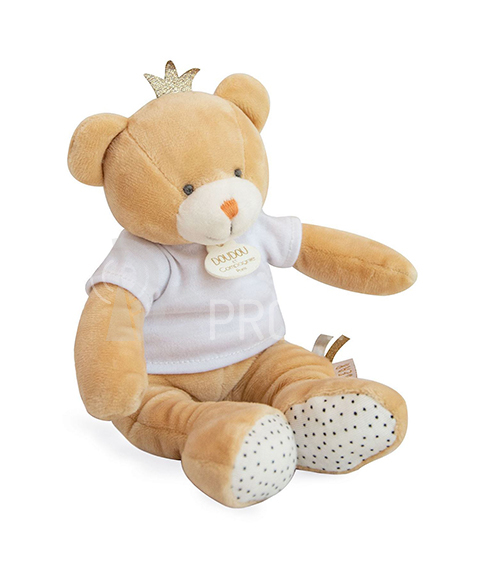 Doudou Dárková sada - medvídek malý král 25 cm