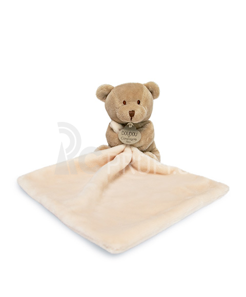 Doudou Dárková sada - medvídek s muchláčkem 10 cm