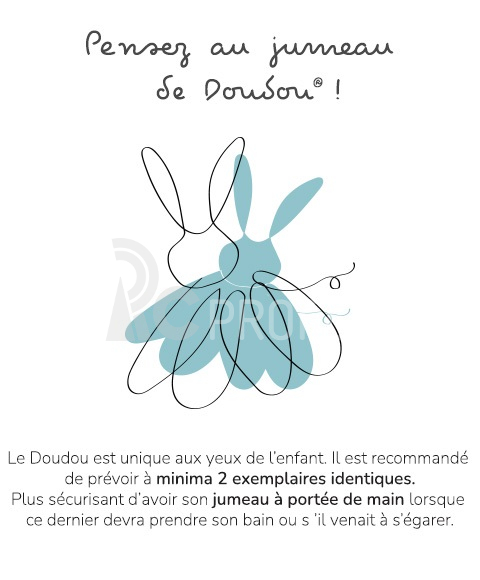 Doudou Dárková sada - plyšová hračka medvídek s rybičkou 27 cm