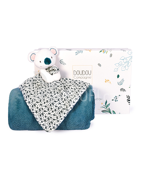 Doudou Dárková sada šťastná koala Yoca pléd a usínáček