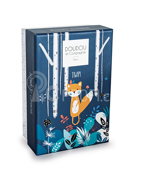 Doudou Dárková sada Tiwipi - plyšová liška s dečkou