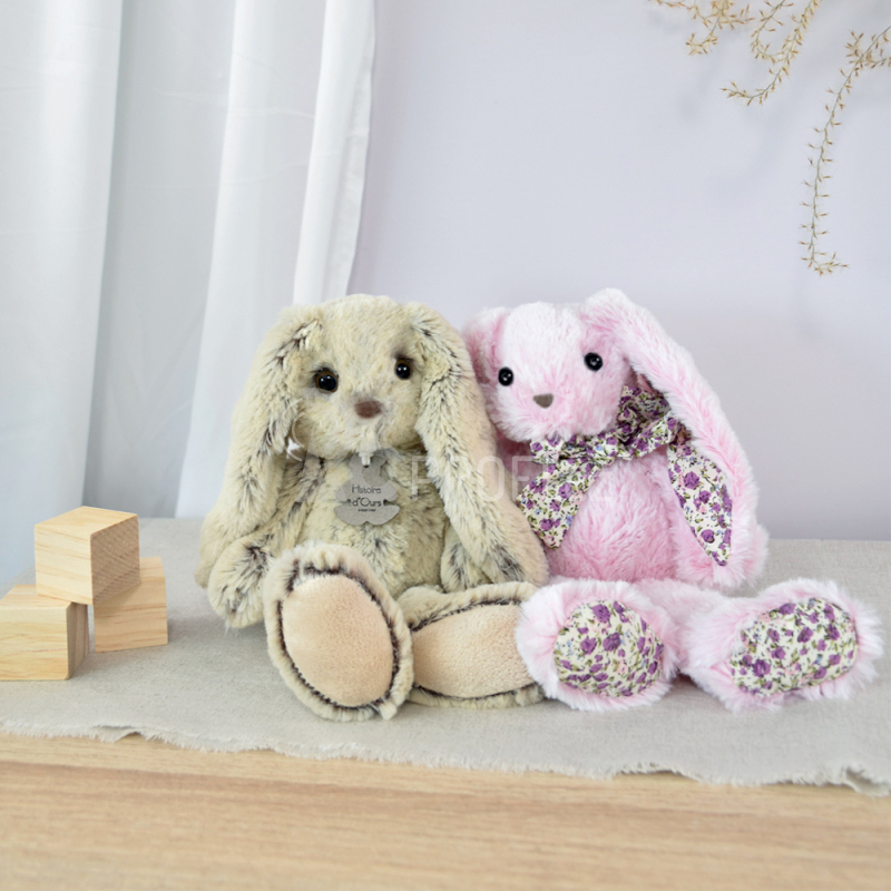 Doudou Histoire d´Ours Plyšová hračka béžový králíček 25 cm