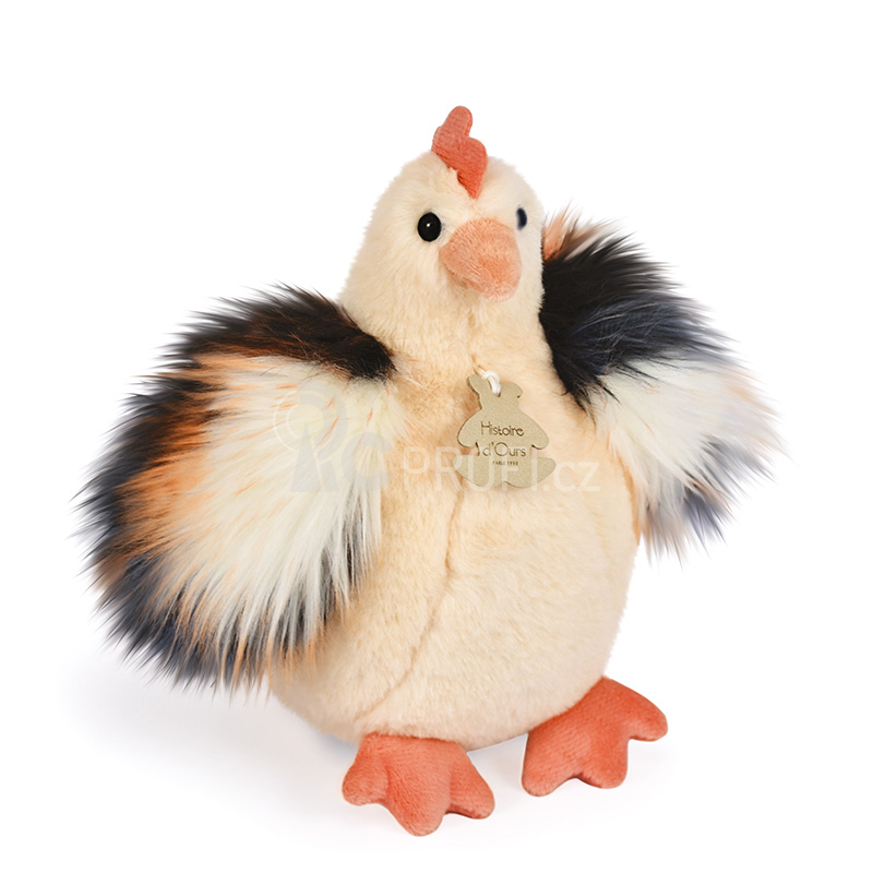 Doudou Histoire d´Ours Plyšová slepička béžová 20 cm