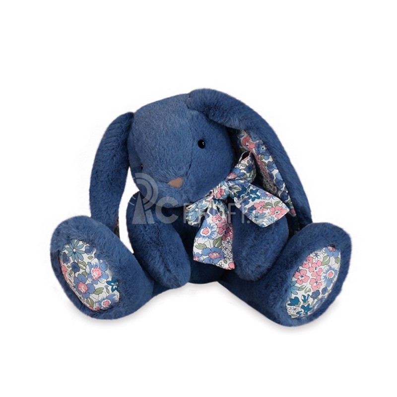 Doudou Histoire d´Ours Plyšový kamarád modrý králíček 25 cm
