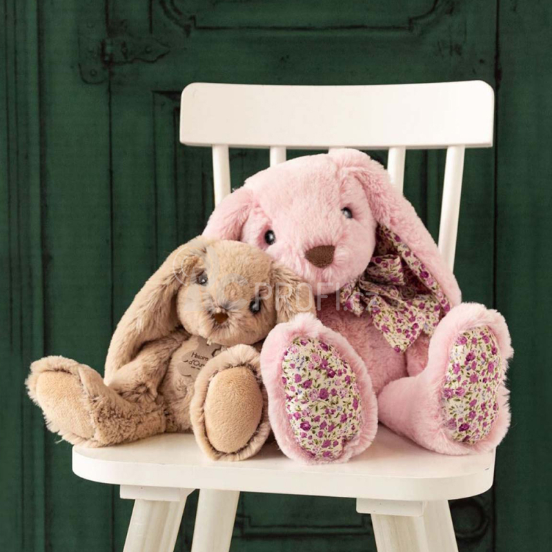 Doudou Histoire d´Ours Plyšový kamarád růžový králíček 50 cm